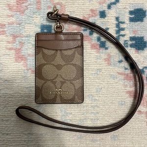 Coach wallet with long strap